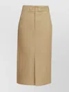 Maison Margiela Midi Skirt In Brown
