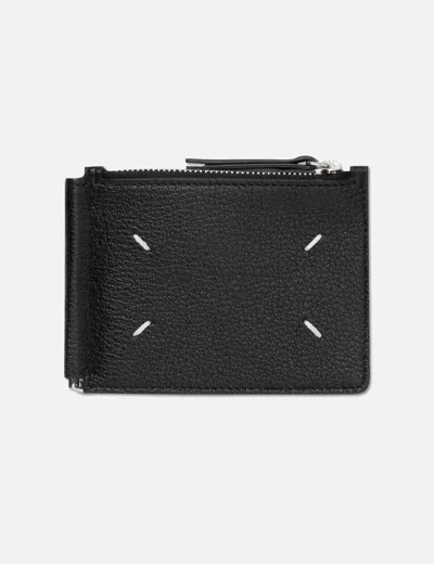 Maison Margiela Slim Money Clip Wallet In Black