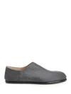 Maison Margiela Tabi Grey Branded Leather Slip On