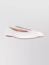 Maison Margiela Slip-on Tabi Toe Ballerina Shoes With Bow In White