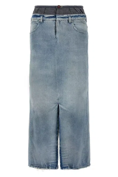 Maison Margiela Slits Denim Skirt