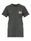 Maison Margiela Charcoal Brand-print Crewneck Cotton-jersey T-shirt In Gray