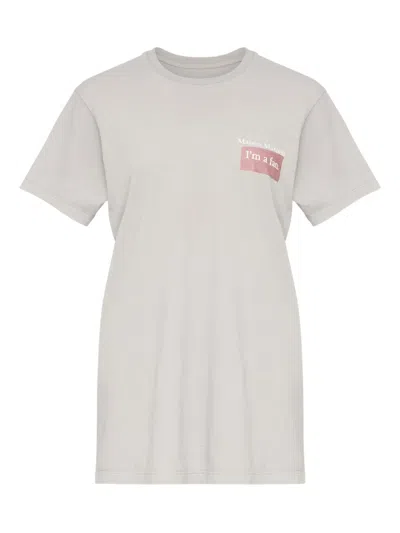 Maison Margiela Slogan-print T-shirt In Neutral
