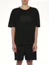 Maison Margiela Classic Black T-shirt With Round Neckline And Short Sleeves In Black