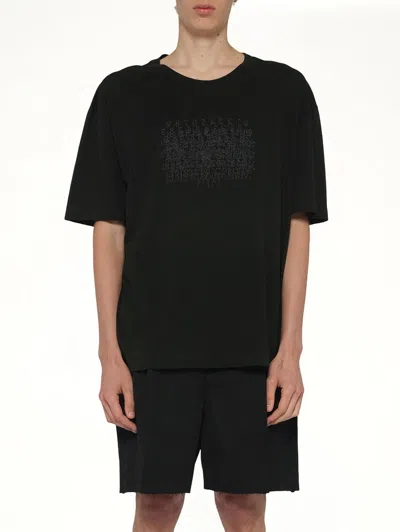 MAISON MARGIELA SLUBBY LOGO T-SHIRT