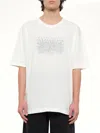 Maison Margiela Neutrals Scattered Numbers Rectangular Cotton T-shirt In White