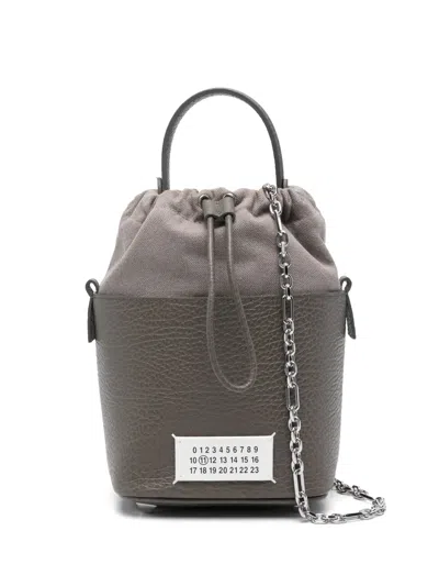 Maison Margiela Small 5ac Bucket Bag In Gray