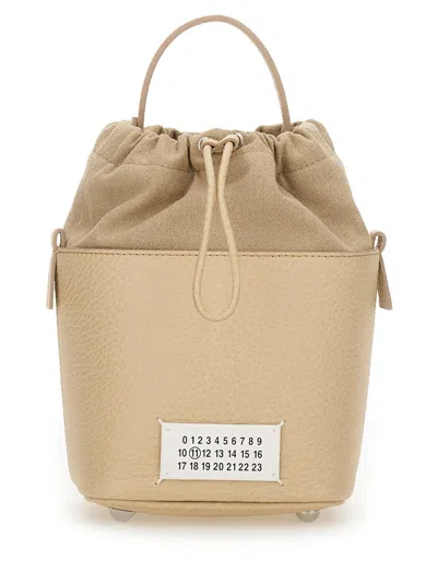 Maison Margiela Small 5ac Bucket Bag In Neutral