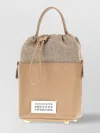 Maison Margiela Small 5ac Bucket Bag In Camel Leather