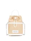 Maison Margiela Small 5ac Bucket Bag In Neutrals