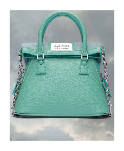 Maison Margiela Small 5ac Classique Shoulder Bag In Green