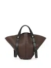 Maison Margiela Small Dress-age Tote Bag In Brown