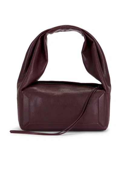 Maison Margiela Small East West Box Bag In Bordeaux