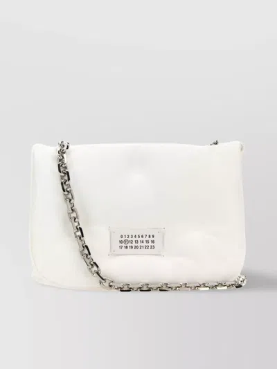 Maison Margiela Small Flap Crossbody Bag In White