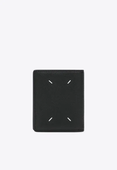 Maison Margiela Small Four Stitches Wallet In Black