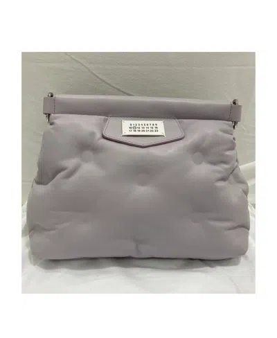 Maison Margiela Small Glam Slam Classique Messenger Bag In Gray