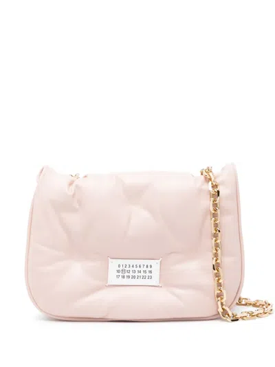 Maison Margiela Small Grand Slam Flap Shoulder Bag In Pink