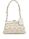 Maison Margiela Beige Small Glam Slam Embroidery Clutch Bag In White