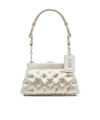 Maison Margiela Beige Small Glam Slam Embroidery Clutch Bag In White
