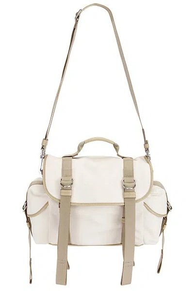 Maison Margiela Small High Tech Messenger Bag In Natural Sandy