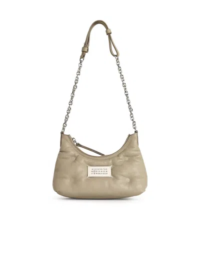 Maison Margiela Small Hobo Grey Leather Bag