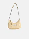 Maison Margiela Small 'hobo' Ivory Leather Bag In Ivory