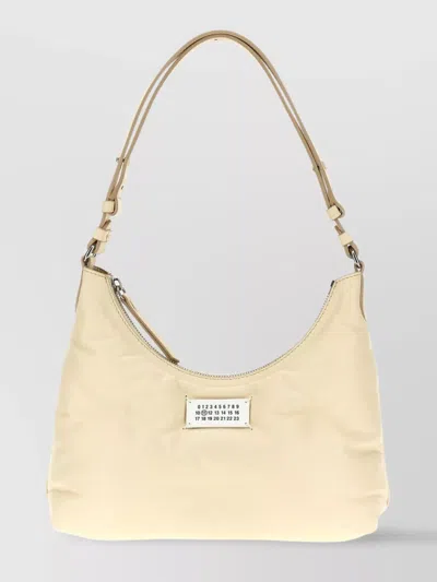 Maison Margiela Small Hobo Shoulder Bag With Adjustable Strap In Neutral