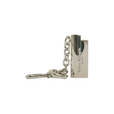 Pre-owned Maison Margiela Small Keyring Lighter Case 'silver' | Men's Size Onesize