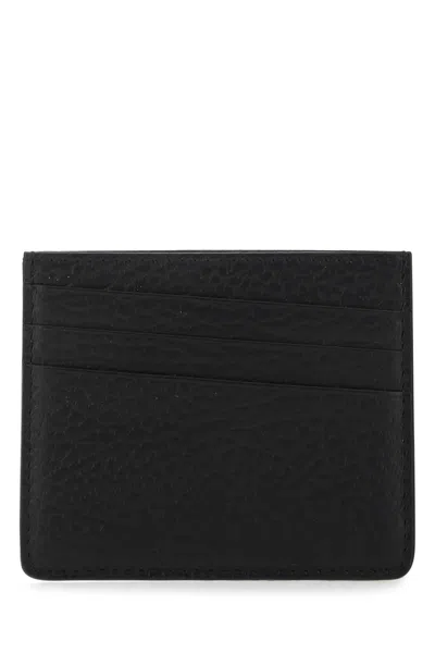 Maison Margiela Small Leather Card Holder In Black