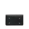 Maison Margiela Grained Leather Wallet In Black
