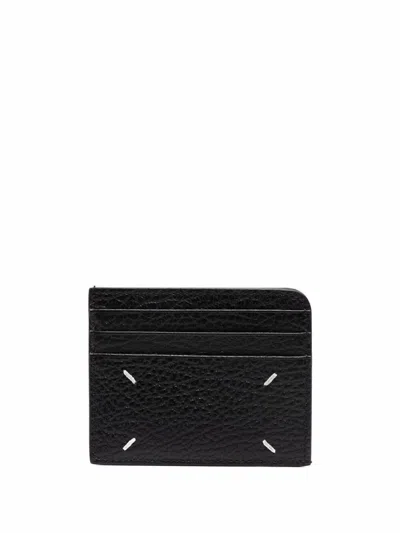 Maison Margiela Four Stitches Card Holder Accessories In Black