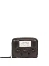 Maison Margiela Numbers-motif Padded Leather Wallet In Black