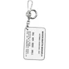 Maison Margiela Keyring Case Rectangular Shape Engraved Surface In Multi