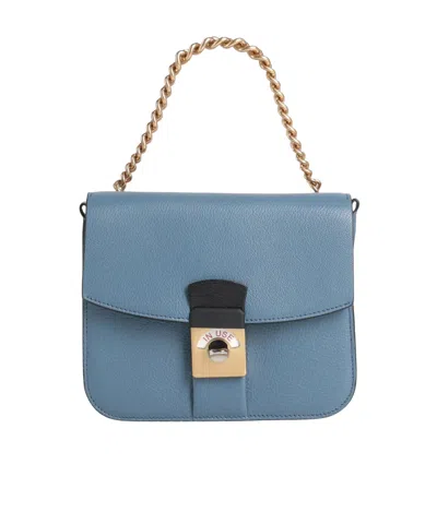 Maison Margiela Small Multi-color Flap Bag In Blue