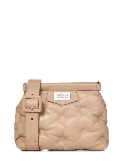 Maison Margiela Small Quilted Shoulder Bag In Neutrals