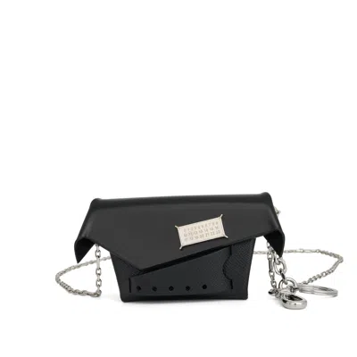 Maison Margiela Small Snatched Bag In Black