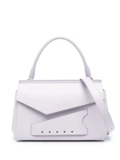 Maison Margiela Small Snatched Classique Tote Bag In Purple