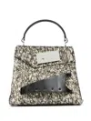 Maison Margiela Small Snatched Handbag In Neutrals