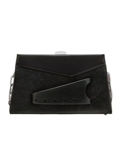 Maison Margiela Small Snatched Shoulder Bag In Black
