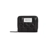Maison Margiela Glam Slam Quilted Leather Wallet In Black