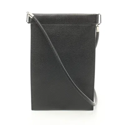 Maison Margiela Smartphone Case Shoulder Bag Leather In Black