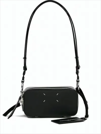 Maison Margiela Smooth Cowhide Leather Crossbody Bag In Black