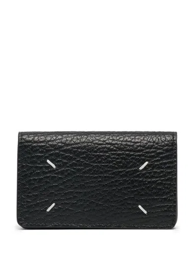Maison Margiela Snap Button Closure Four Stitches Bifold Card Holder Accessories