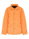 Maison Margiela Collared Padded Jacket With Double Front Pockets In Multi