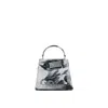 Maison Margiela Snatched Handbag Bianchetto Small Unisex Black And White In Multi