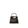 Maison Margiela Snatched Handbag Small Unisex Black And Brown