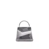 Maison Margiela Snatched Handbag Small Unisex Metallic Grey