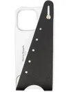 Maison Margiela Snatched-handle Iphone Pro Max Cover In Ha202 Black/white