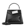 Maison Margiela Snatched Mini Leather Handbag In Black