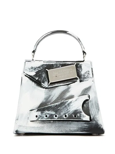 MAISON MARGIELA SNATCHED LEATHER TOTE BAG